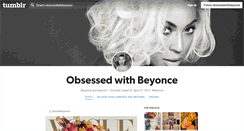 Desktop Screenshot of obsessedwithbeyonce.tumblr.com