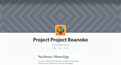 Desktop Screenshot of project-project-roanoke.tumblr.com