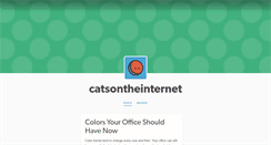 Desktop Screenshot of catsontheinternet.tumblr.com