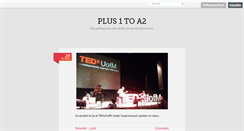 Desktop Screenshot of plus1toa2.tumblr.com