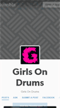 Mobile Screenshot of girlsondrums.tumblr.com