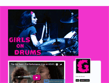 Tablet Screenshot of girlsondrums.tumblr.com