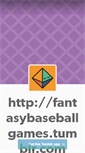 Mobile Screenshot of fantasybaseballgames.tumblr.com