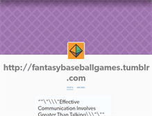 Tablet Screenshot of fantasybaseballgames.tumblr.com