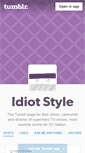 Mobile Screenshot of idiotstyle.tumblr.com