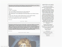 Tablet Screenshot of hipsterholmes.tumblr.com
