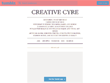 Tablet Screenshot of creativecyre.tumblr.com