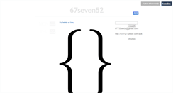 Desktop Screenshot of 67seven52.tumblr.com