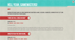 Desktop Screenshot of hellyeahgamemasters.tumblr.com