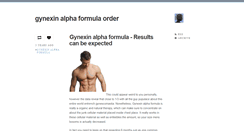 Desktop Screenshot of gynexinalphaformulaorder.tumblr.com