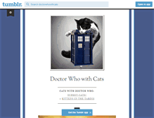 Tablet Screenshot of doctorwhowithcats.tumblr.com
