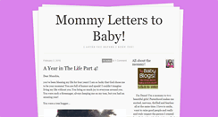 Desktop Screenshot of mommyletterstobaby.tumblr.com