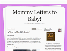 Tablet Screenshot of mommyletterstobaby.tumblr.com