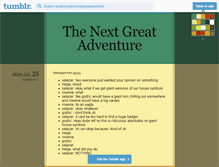 Tablet Screenshot of deathisjustthenextgreatadventure.tumblr.com