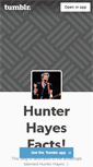 Mobile Screenshot of hunterhayesfacts.tumblr.com