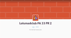Desktop Screenshot of lolumadclub.tumblr.com