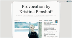 Desktop Screenshot of kristinabenshoff.tumblr.com