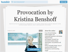 Tablet Screenshot of kristinabenshoff.tumblr.com