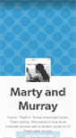 Mobile Screenshot of martyandmurray.tumblr.com