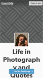 Mobile Screenshot of lifeinphotographyandquotes.tumblr.com