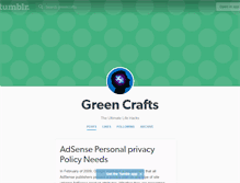 Tablet Screenshot of greencrafts.tumblr.com