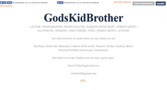 Desktop Screenshot of godskidbrother.tumblr.com