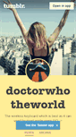 Mobile Screenshot of doctorwhotheworld.tumblr.com