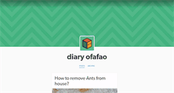 Desktop Screenshot of diaryofafao.tumblr.com