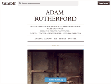 Tablet Screenshot of adamrutherford.tumblr.com