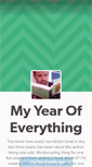 Mobile Screenshot of myyearofeverything.tumblr.com