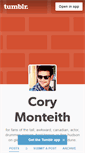 Mobile Screenshot of cory-monteith.tumblr.com