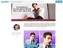 Tablet Screenshot of cory-monteith.tumblr.com