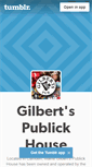 Mobile Screenshot of gilbertspub.tumblr.com