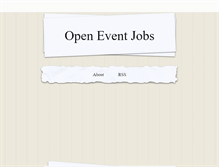 Tablet Screenshot of eventjobs.tumblr.com