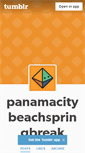 Mobile Screenshot of panamacitybeachspringbreak.tumblr.com