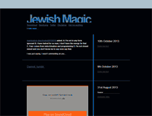 Tablet Screenshot of jewishmagic.tumblr.com