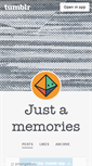 Mobile Screenshot of just-a-memories.tumblr.com