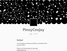 Tablet Screenshot of pinoyceejay.tumblr.com