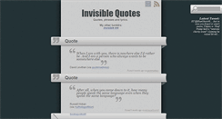 Desktop Screenshot of invisiblequotables.tumblr.com