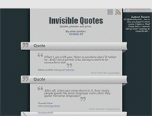 Tablet Screenshot of invisiblequotables.tumblr.com