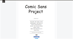 Desktop Screenshot of comicsansproject.tumblr.com