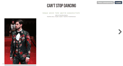 Desktop Screenshot of cantstopdancing.tumblr.com