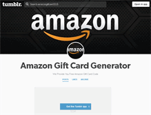 Tablet Screenshot of amazongiftcard2015.tumblr.com