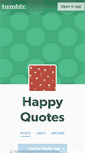 Mobile Screenshot of happyquotes.tumblr.com