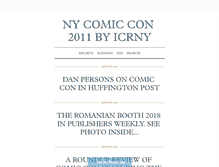 Tablet Screenshot of nycomiccon2011.tumblr.com