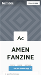 Mobile Screenshot of amenfanzine.tumblr.com