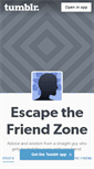 Mobile Screenshot of escapethefriendzone.tumblr.com