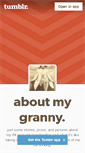 Mobile Screenshot of aboutmygranny.tumblr.com