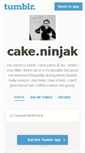 Mobile Screenshot of cakeninjak.tumblr.com