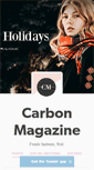 Mobile Screenshot of carbonmagazine.tumblr.com